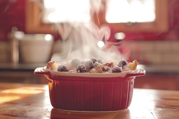 Zbliżenie na gotujące się danie